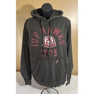 League Collegiate Wear IUP Crimson Hawks 1875 Gray Hoodie Women’s Size Small